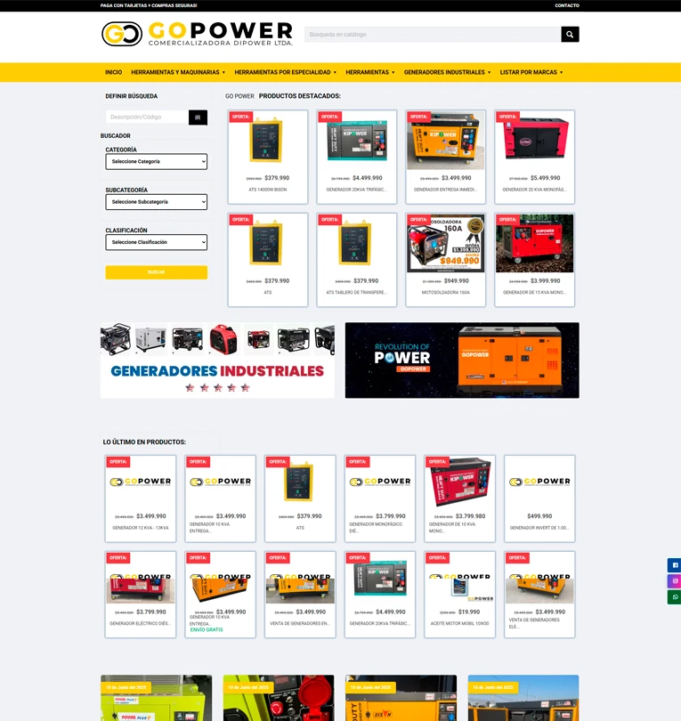 página web go power