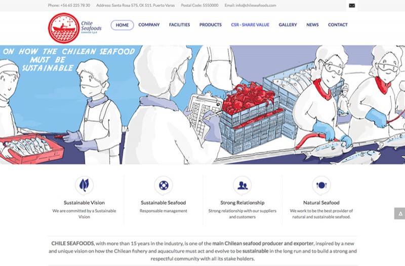 Chile Seafood - WDesign - Diseño Web Profesional