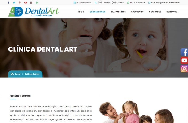 Clínica Dental Art - WDesign - Diseño Web Profesional