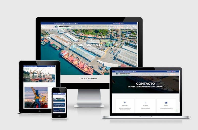 EMPORMONTT - Empresa Portuaria Puerto Montt - WDesign - Diseño Web Profesional