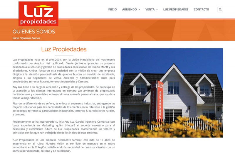 Luz Propiedades - WDesign - Diseño Web Profesional